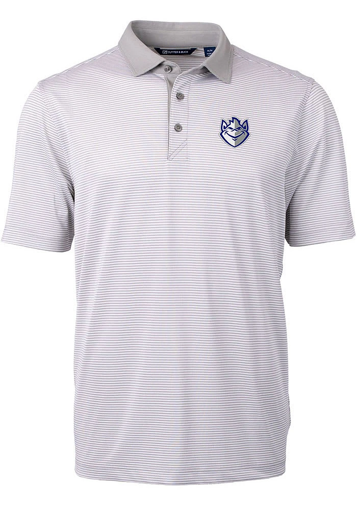Cutter and Buck Saint Louis Billikens Virtue Eco Pique Micro Stripe Big Tall Polo