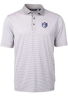 Cutter and Buck Saint Louis Billikens Virtue Eco Pique Micro Stripe Big Tall Polo