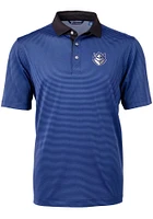 Cutter and Buck Saint Louis Billikens Virtue Eco Pique Micro Stripe Big Tall Polo
