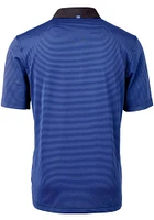 Cutter and Buck SMU Mustangs Blue Virtue Eco Pique Micro Stripe Big Tall Polo