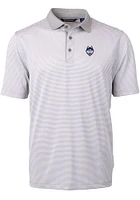Cutter and Buck UConn Huskies Grey Virtue Eco Pique Micro Stripe Big Tall Polo