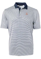 Cutter and Buck Virginia Cavaliers Navy Blue Virtue Eco Pique Micro Stripe Big Tall Polo