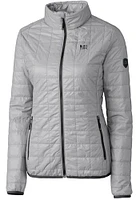 Cutter and Buck Jackson State Tigers Womens Grey Rainier PrimaLoft Puffer Filled Jacket