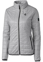 Cutter and Buck Seton Hall Pirates Womens Grey Rainier PrimaLoft Puffer Filled Jacket
