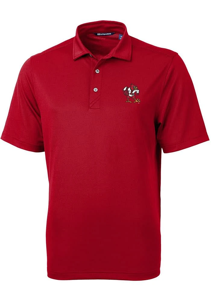 Cutter and Buck Louisville Cardinals Mens Cardinal Virtue Short Sleeve Polo