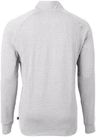 Cutter and Buck Oklahoma Sooners Mens Adapt Eco Knit Long Sleeve Qtr Zip Pullover