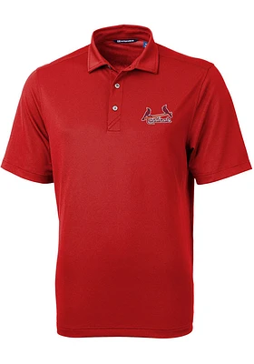Cutter and Buck St Louis Cardinals Mens Virtue Short Sleeve Polo