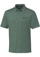 Cutter and Buck Michigan State Spartans Mens Green Forge Pencil Stripe Version Short Sleeve Polo