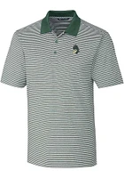 Cutter and Buck Michigan State Spartans Mens Forge Tonal Stripe Short Sleeve Polo