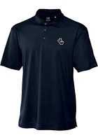 Cutter and Buck John Carroll Blue Streaks Mens Navy Genre Design Short Sleeve Polo