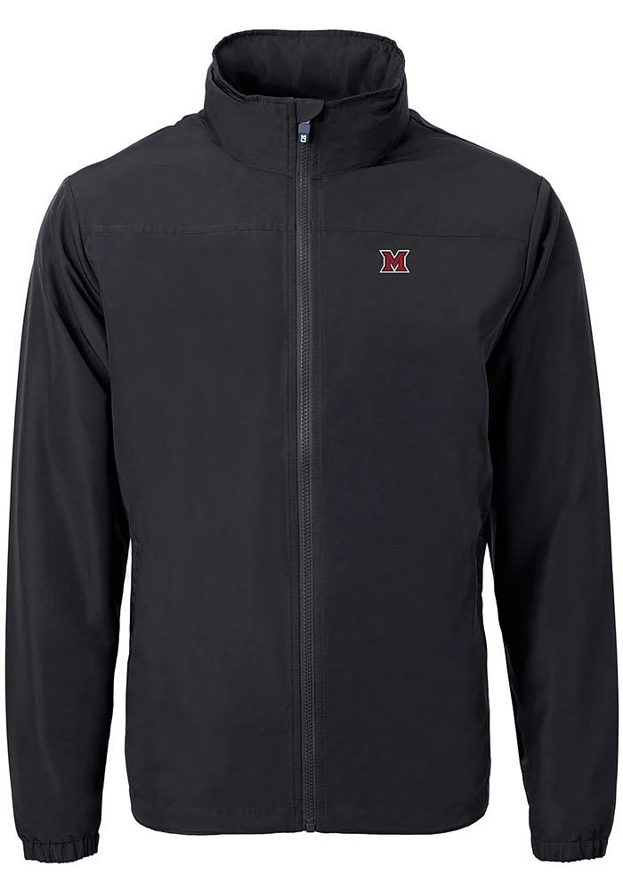 Cutter and Buck Miami RedHawks Mens Charter Eco Light Weight Jacket