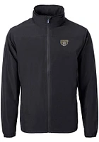 Cutter and Buck Oakland University Golden Grizzlies Mens Black Charter Eco Light Weight Jacket