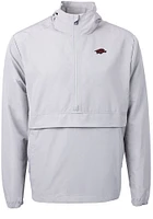Cutter and Buck Arkansas Razorbacks Mens Grey Charter Eco Pullover Jackets