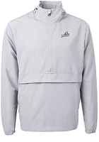 Cutter and Buck Florida Gulf Coast Eagles Mens Grey Charter Eco Pullover Jackets