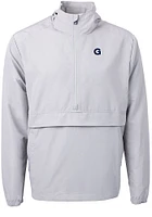 Cutter and Buck Georgetown Hoyas Mens Grey Charter Eco Pullover Jackets