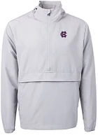 Cutter and Buck Holy Cross Crusaders Mens Grey Charter Eco Pullover Jackets