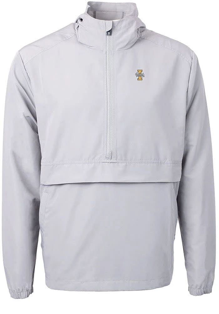 Cutter and Buck Idaho Vandals Mens Grey Charter Eco Pullover Jackets