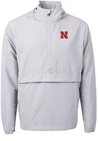 Cutter and Buck Nebraska Cornhuskers Mens Charter Eco Pullover Jackets