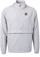 Cutter and Buck Ohio State Buckeyes Mens Charter Eco Pullover Jackets