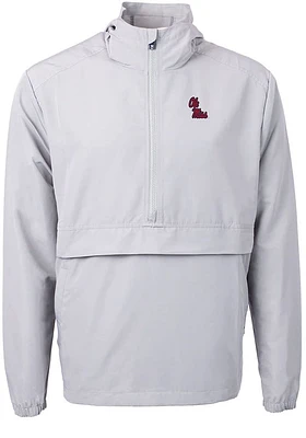 Cutter and Buck Ole Miss Rebels Mens Charter Eco Pullover Jackets
