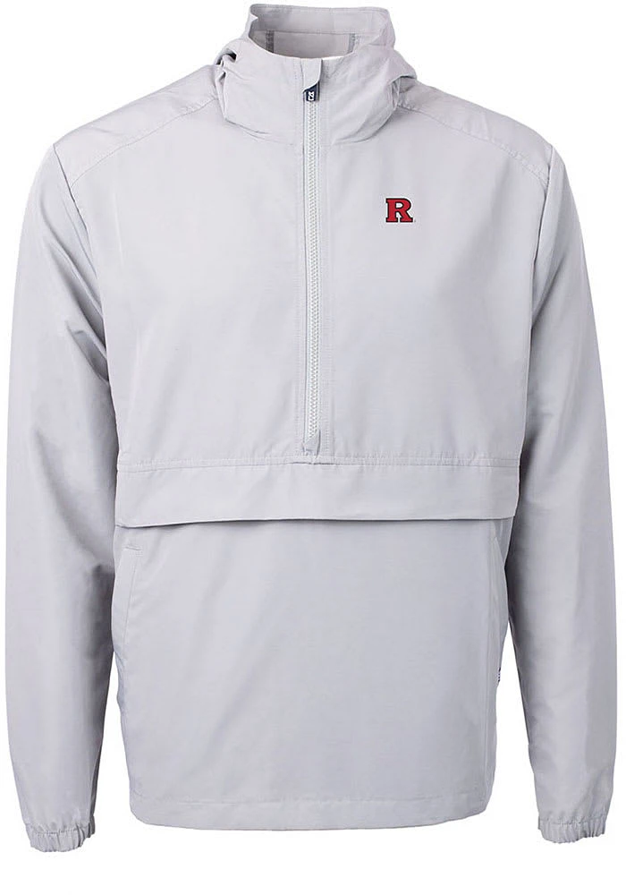 Cutter and Buck Rutgers Scarlet Knights Mens Charter Eco Pullover Jackets