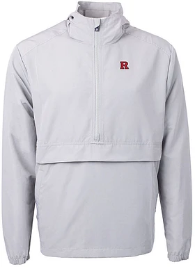 Cutter and Buck Rutgers Scarlet Knights Mens Charter Eco Pullover Jackets