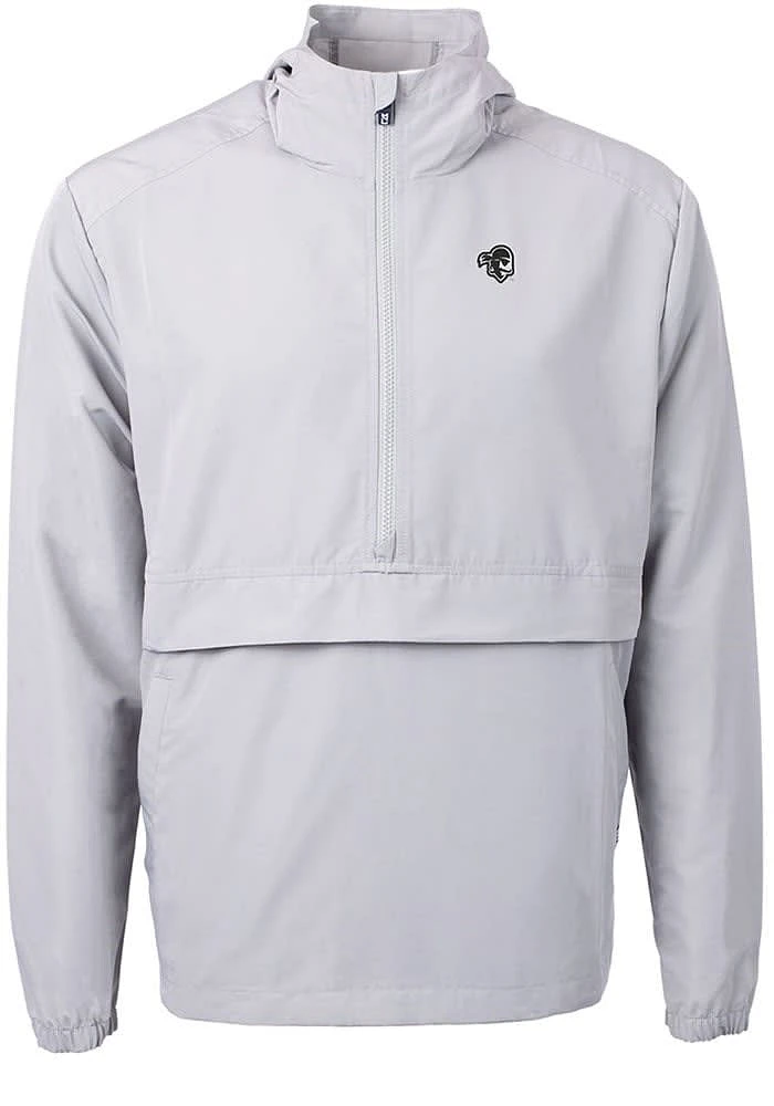 Cutter and Buck Seton Hall Pirates Mens Grey Charter Eco Pullover Jackets