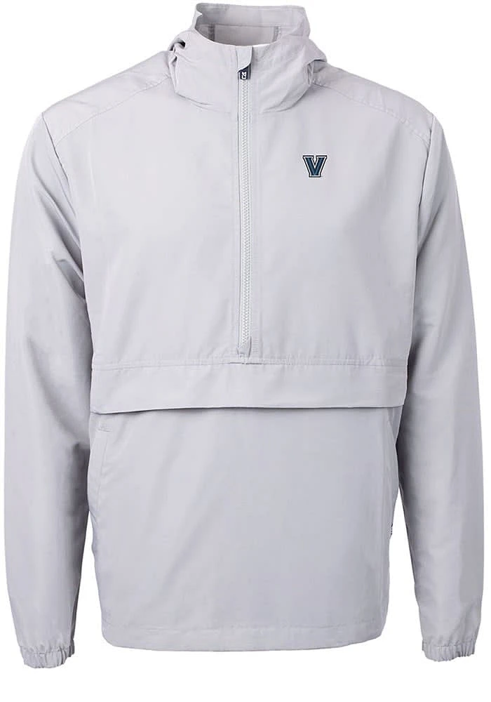 Cutter and Buck Villanova Wildcats Mens Grey Charter Eco Pullover Jackets