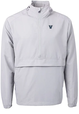 Cutter and Buck Villanova Wildcats Mens Grey Charter Eco Pullover Jackets