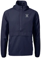 Cutter and Buck Xavier Musketeers Mens Navy Blue Charter Eco Pullover Jackets