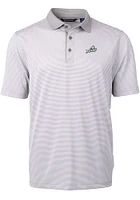 Cutter and Buck Florida Gulf Coast Eagles Mens Virtue Eco Pique Micro Stripe Short Sleeve Pol