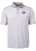Cutter and Buck Georgia Southern Eagles Mens Grey Virtue Eco Pique Micro Stripe Short Sleeve Polo
