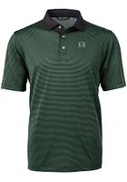 Cutter and Buck Hawaii Warriors Mens Virtue Eco Pique Micro Stripe Short Sleeve Polo