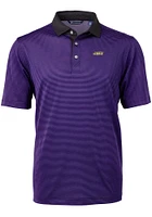 Cutter and Buck James Madison Dukes Mens Virtue Eco Pique Micro Stripe Short Sleeve Polo