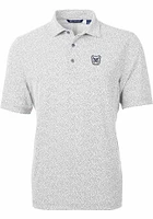 Cutter and Buck Butler Bulldogs Mens Grey Virtue Eco Pique Botanical Short Sleeve Polo