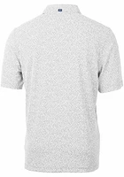 Cutter and Buck Indiana Hoosiers Mens Grey Virtue Eco Pique Botanical Short Sleeve Polo