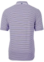 Cutter and Buck Holy Cross Crusaders Mens Virtue Eco Pique Stripe Short Sleeve Polo