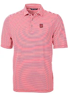 Cutter and Buck NC State Wolfpack Mens Virtue Eco Pique Stripe Short Sleeve Polo