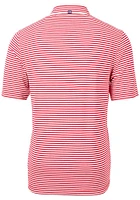Cutter and Buck NC State Wolfpack Mens Virtue Eco Pique Stripe Short Sleeve Polo