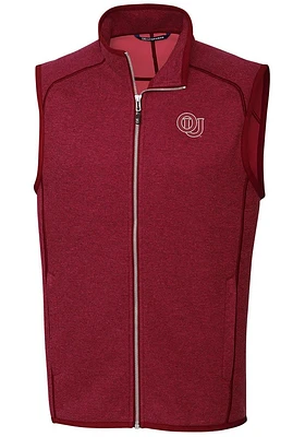 Cutter and Buck Oklahoma Sooners Mens Red Mainsail Sleeveless Jacket