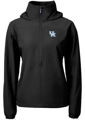 Cutter and Buck Kentucky Wildcats Womens Charter Eco Long Sleeve Pullover