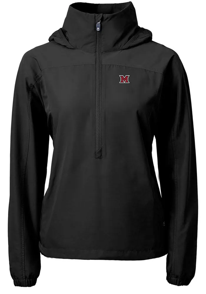 Cutter and Buck Miami RedHawks Womens Charter Eco Long Sleeve Pullover