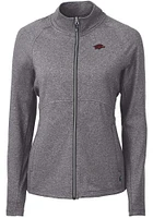 Cutter and Buck Arkansas Razorbacks Womens Black Adapt Eco Knit Light Weight Jacket