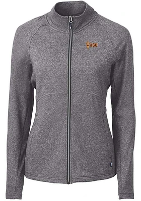Cutter and Buck Arizona State Sun Devils Womens Black Adapt Eco Knit Light Weight Jacket