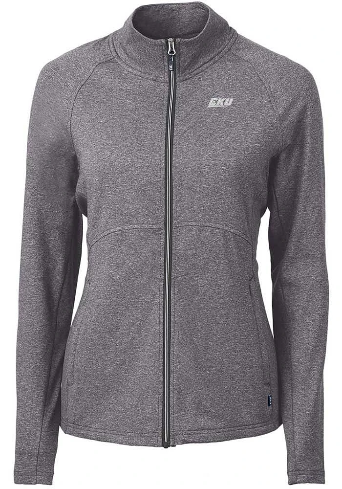 Cutter and Buck Eastern Kentucky Colonels Womens Black Adapt Eco Knit Light Weight Jacket