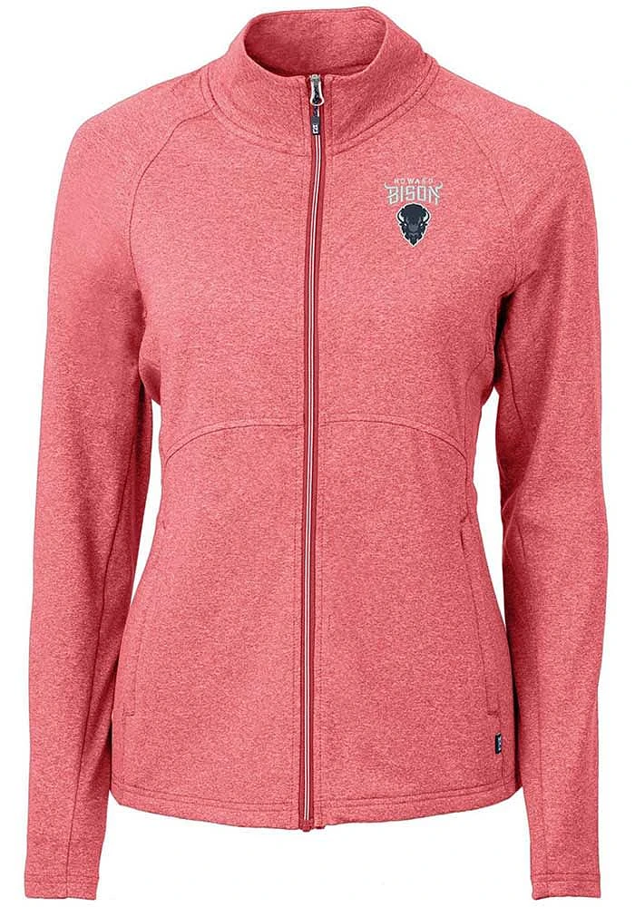 Cutter and Buck Howard Bison Womens Red Adapt Eco Knit Light Weight Jacket