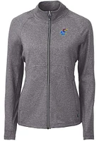 Cutter and Buck Kansas Jayhawks Womens Adapt Eco Knit Light Weight Jacket