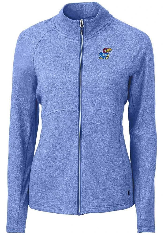 Cutter and Buck Kansas Jayhawks Womens Adapt Eco Knit Light Weight Jacket