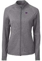 Cutter and Buck K-State Wildcats Womens Adapt Eco Knit Light Weight Jacket