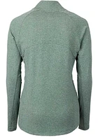 Cutter and Buck Miami Hurricanes Womens Adapt Eco Knit Light Weight Jacket